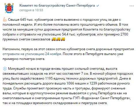 «Хватит считать снег в попугаях»: жители Петербурга критикуют коммунальщиков